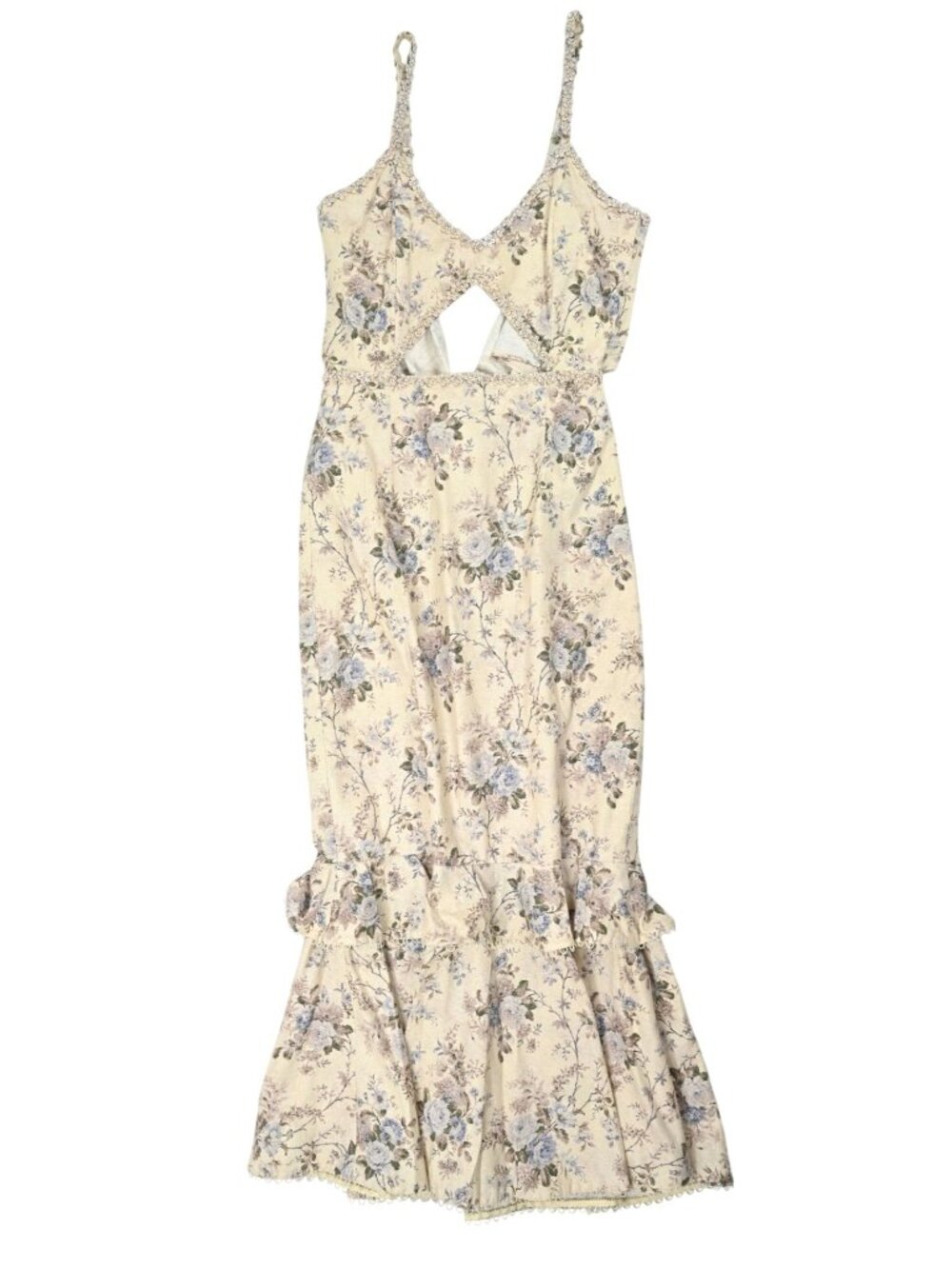 V. Chapman Luna Dress in Blue Bouquet